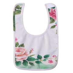 Watercolor Flower Baby Bib by artworkshop