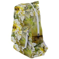 Watercolor Yellow And-white Flower Background Travelers  Backpack