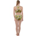 Watercolor Yellow And-white Flower Background Racer Back Bikini Set View2