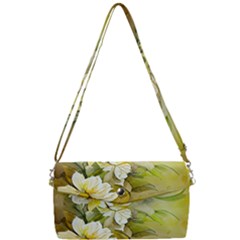 Watercolor Yellow And-white Flower Background Removable Strap Clutch Bag by artworkshop