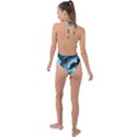 Sculpture Dinosaur Shark Frozen Winter Fantasy Backless Halter One Piece Swimsuit View2