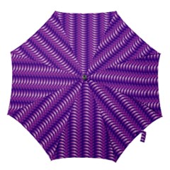 Purple Textile Vibrant Decor 3d Hook Handle Umbrellas (large) by Ravend