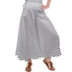 Hexagon Honeycombs Pattern Structure Abstract Satin Palazzo Pants