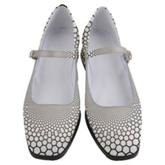 Hexagon Honeycombs Pattern Structure Abstract Women s Mary Jane Shoes