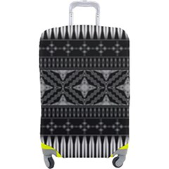 Abstract Art Artistic Backdrop Black Brush Card Luggage Cover (large)