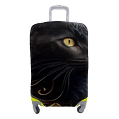 Ai Generated Cat Moon Feline Cute Luggage Cover (small) by Ravend