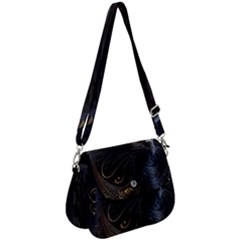 Ai Generated Cat Moon Feline Cute Saddle Handbag