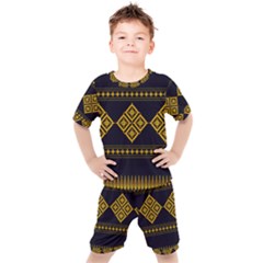 Abstract Antique Architecture Art Artistic Artwork Kids  Tee And Shorts Set by Ravend