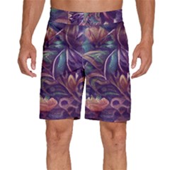 Abstract African Art Art Backdrop Background Men s Beach Shorts by Ravend