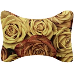 Flowers Roses Plant Bloom Blossom Seat Head Rest Cushion