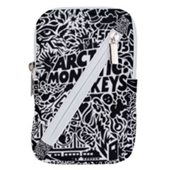 Arctic Monkeys Digital Wallpaper Pattern No People Creativity Belt Pouch Bag (large) by Sudhe