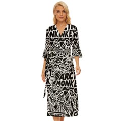 Arctic Monkeys Digital Wallpaper Pattern No People Creativity Midsummer Wrap Dress