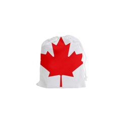 Canada Flag Canadian Flag View Drawstring Pouch (xs)