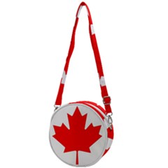 Canada Flag Canadian Flag View Crossbody Circle Bag by Ravend