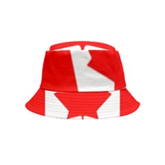 Canada Flag Canadian Flag View Inside Out Bucket Hat (kids) by Ravend