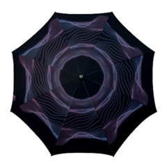 Abstract Wave Digital Design Space Energy Fractal Golf Umbrellas