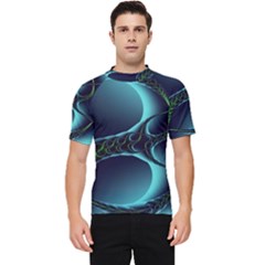 Fractal Abstract Art Artwork Design Wallpaper Men s Short Sleeve Rash Guard