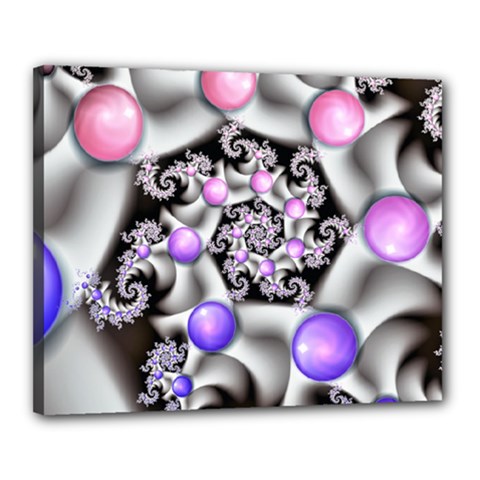 Background Fractal Annotation Sample Fantasy Canvas 20  X 16  (stretched)