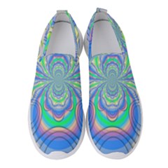 Fractal Geometry Mathematics Gradient Ovals Math Women s Slip On Sneakers