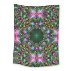 Kaleidoscope Digital Kaleidoscope Fractal Mirrored Medium Tapestry