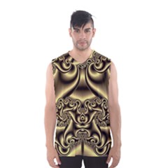 Background Fractal Sample Fantasy Texture Design Men s Basketball Tank Top