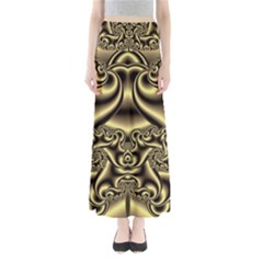 Background Fractal Sample Fantasy Texture Design Full Length Maxi Skirt