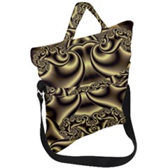 Background Fractal Sample Fantasy Texture Design Fold Over Handle Tote Bag