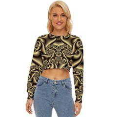 Background Fractal Sample Fantasy Texture Design Lightweight Long Sleeve Sweatshirt