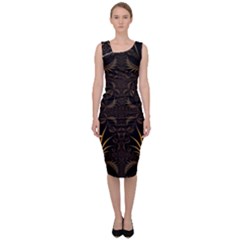 Fractal Symmetry Symmetrical Art Artwork Sleeveless Pencil Dress