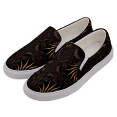 Fractal Symmetry Symmetrical Art Artwork Men s Canvas Slip Ons