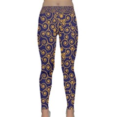 Spiral Pattern Texture Fractal Circle Geometry Classic Yoga Leggings