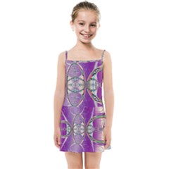 Abstract Colorful Art Pattern Design Fractal Kids  Summer Sun Dress