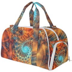 Fractal Math Abstract Mysterious Mystery Vortex Burner Gym Duffel Bag by Ravend