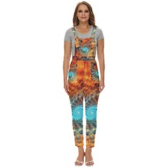 Fractal Math Abstract Mysterious Mystery Vortex Women s Pinafore Overalls Jumpsuit by Ravend