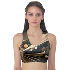 Space Futuristic Technology Digital Ai Generated Sports Bra