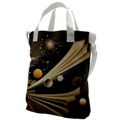 Space Futuristic Technology Digital Ai Generated Canvas Messenger Bag