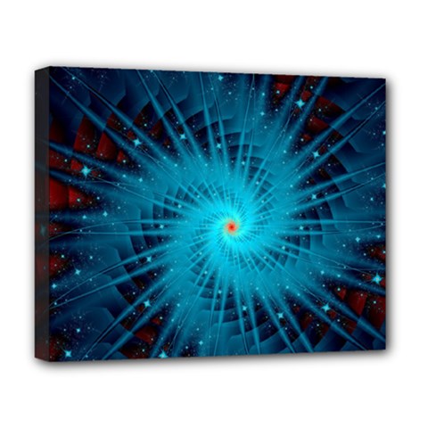 Spiral Stars Fractal Cosmos Explosion Big Bang Deluxe Canvas 20  X 16  (stretched)