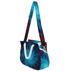 Spiral Stars Fractal Cosmos Explosion Big Bang Rope Handles Shoulder Strap Bag by Ravend