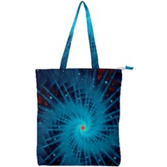 Spiral Stars Fractal Cosmos Explosion Big Bang Double Zip Up Tote Bag