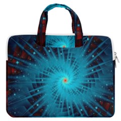 Spiral Stars Fractal Cosmos Explosion Big Bang Macbook Pro 13  Double Pocket Laptop Bag by Ravend