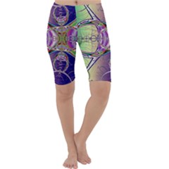 Fractal Abstract Digital Art Art Colorful Cropped Leggings 