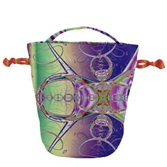 Fractal Abstract Digital Art Art Colorful Drawstring Bucket Bag