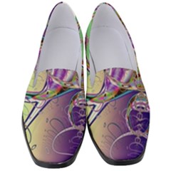 Fractal Abstract Digital Art Art Colorful Women s Classic Loafer Heels