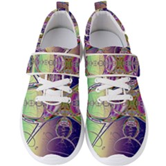 Fractal Abstract Digital Art Art Colorful Men s Velcro Strap Shoes