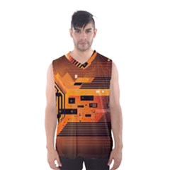 Technology Design Tech Computer Future Business Men s Basketball Tank Top