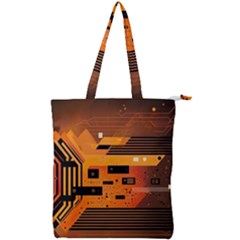 Technology Design Tech Computer Future Business Double Zip Up Tote Bag