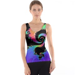 Fractal Spiral Vortex Swirl Whirlpool Math Tank Top