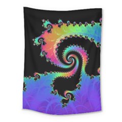 Fractal Spiral Vortex Swirl Whirlpool Math Medium Tapestry by Ravend