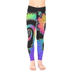 Fractal Spiral Vortex Swirl Whirlpool Math Kids  Leggings