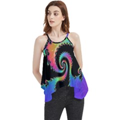 Fractal Spiral Vortex Swirl Whirlpool Math Flowy Camisole Tank Top